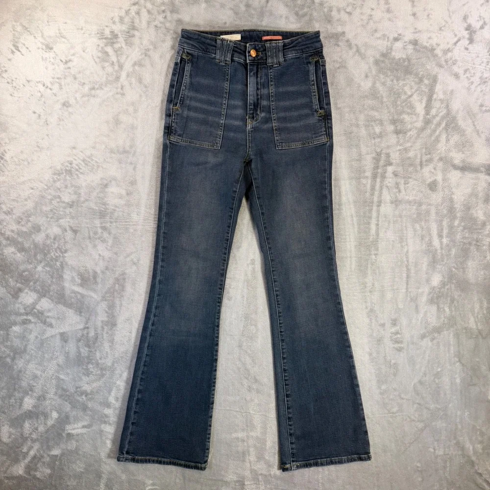 Pilcro The Icon Flare Jeans Women's Size 25 Blue‎ Denim Pants